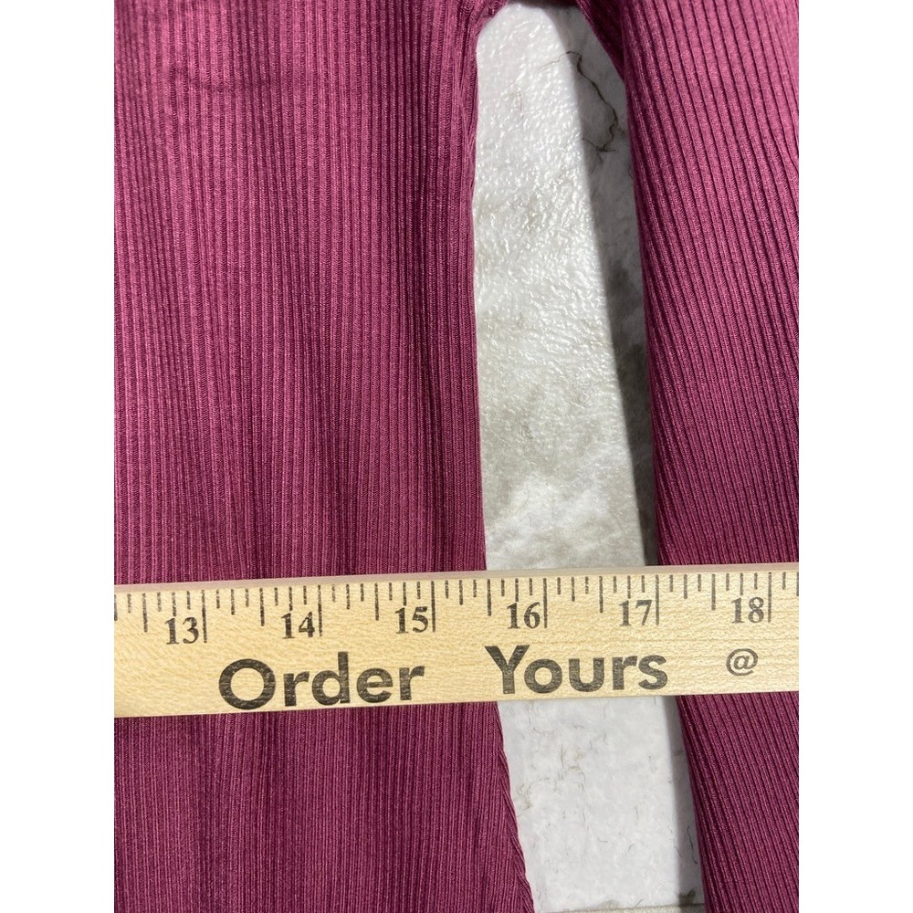 Edited by Remi Bader Burgundy Ribbed Cutout Maxi Dress Women's XL NWT - Picture 5 of 15